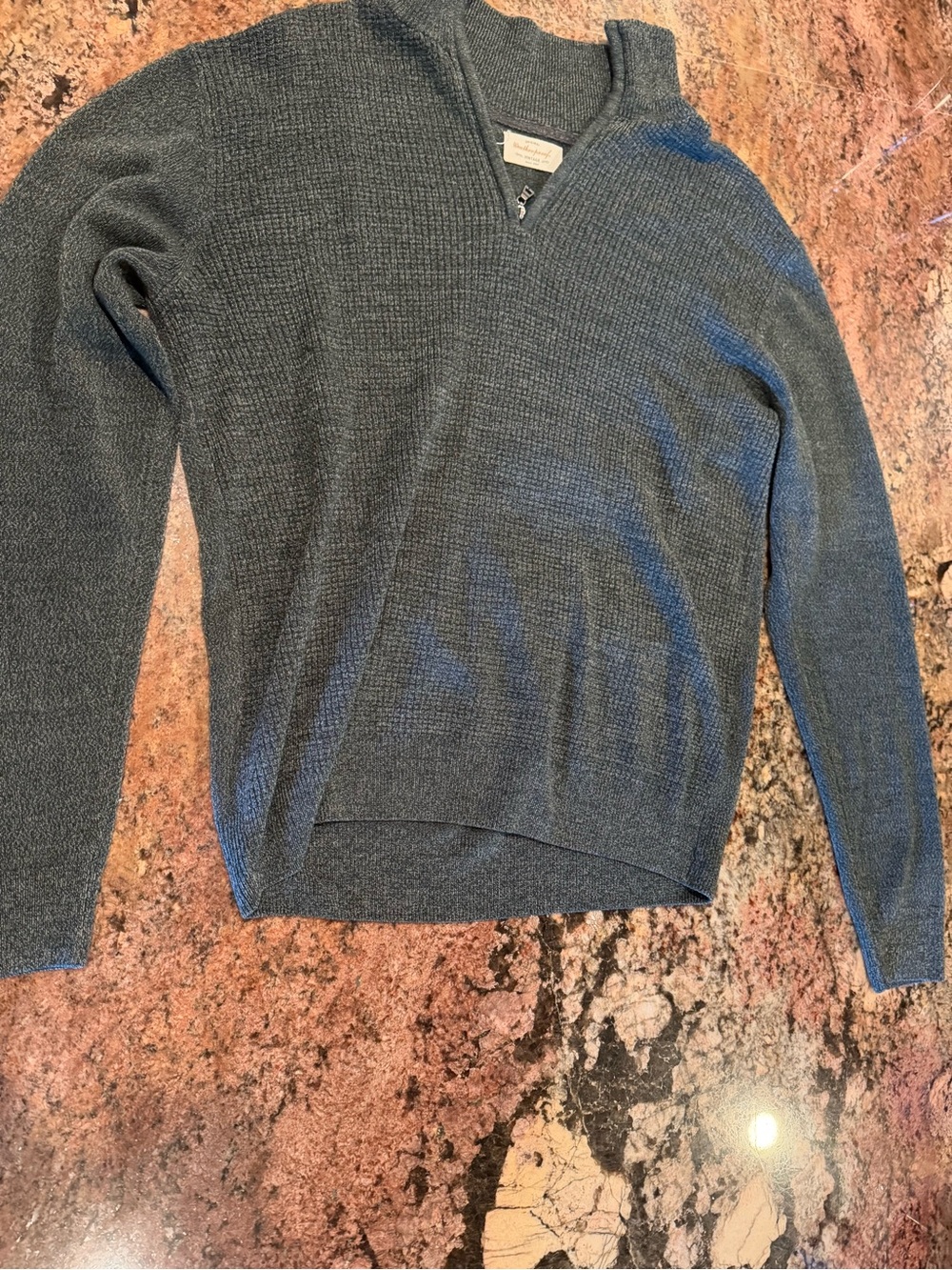 Weatherproof Men’s Slate Grey Half-Zip Sweater